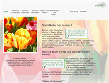 Tablet Screenshot of burnoutambulanz.de